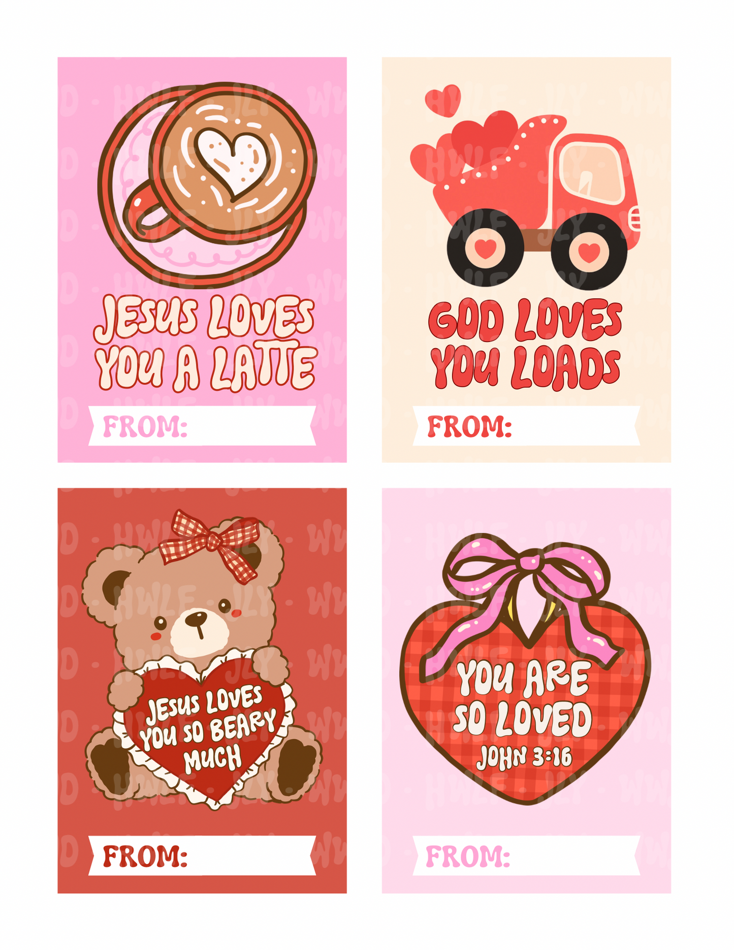Printable valentine cards