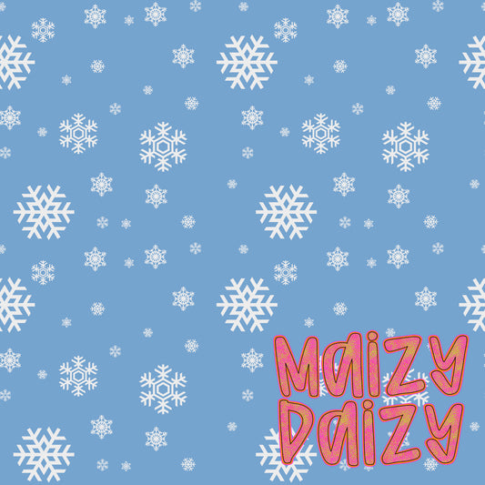 Blue snowflakes