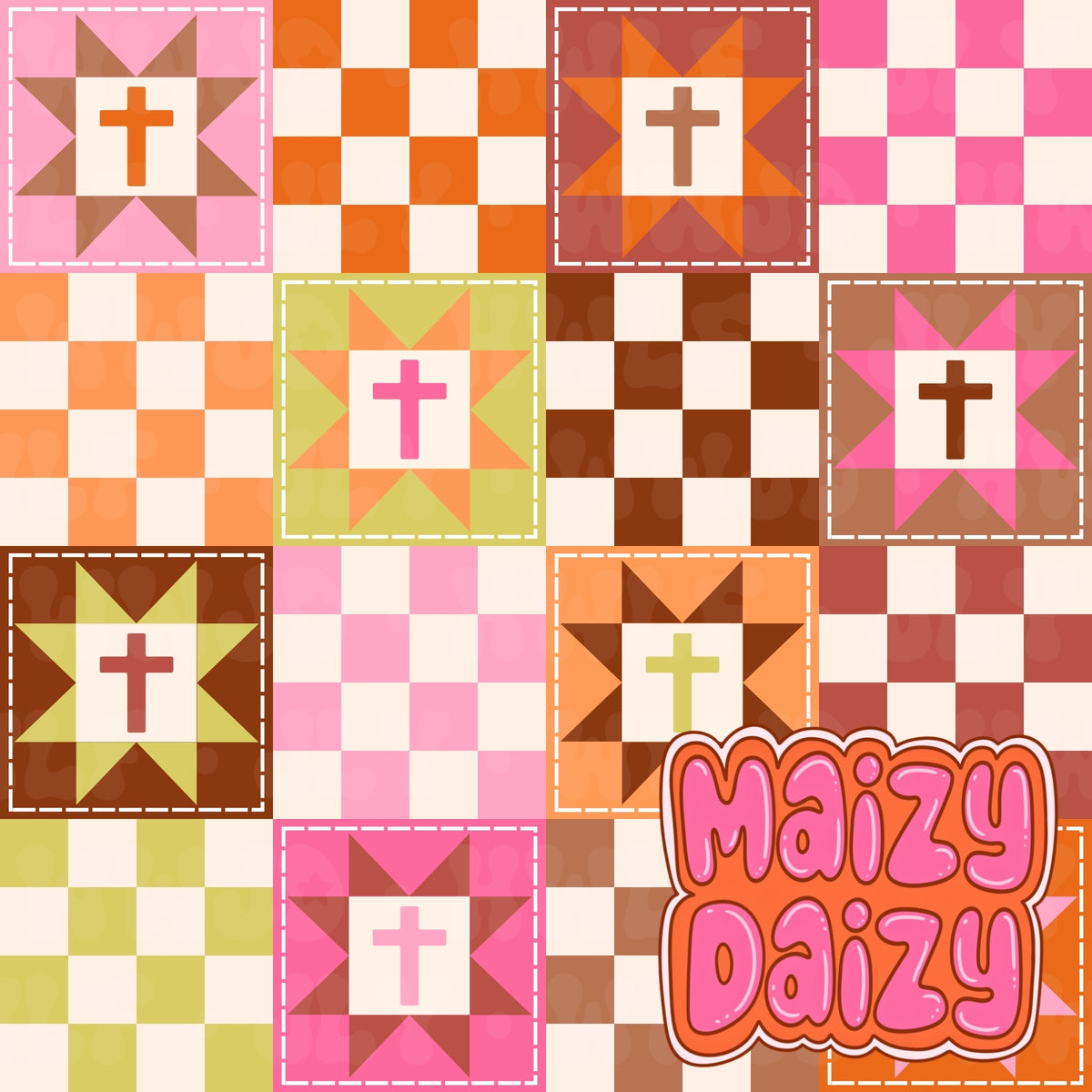 Fall cross patchwork