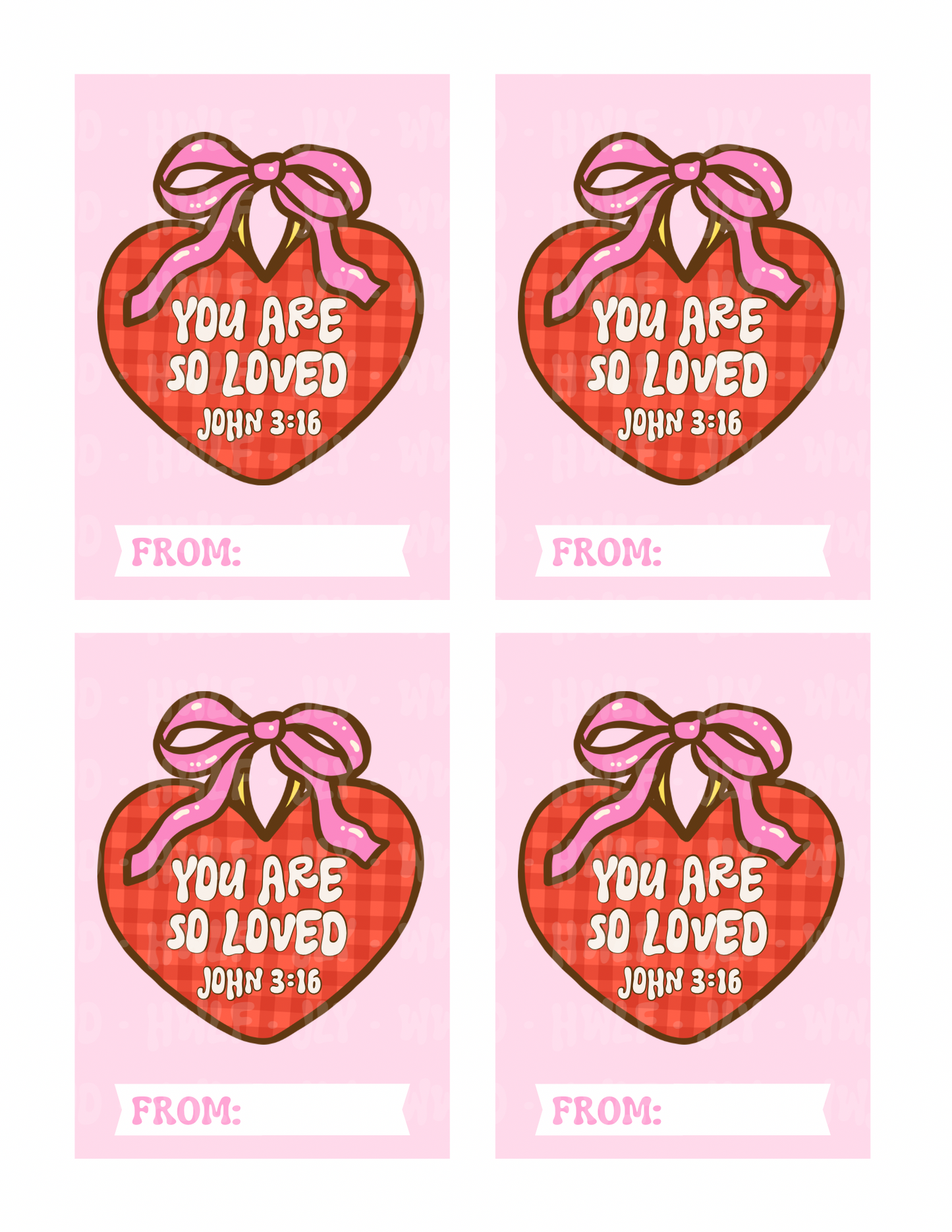 Printable valentine cards