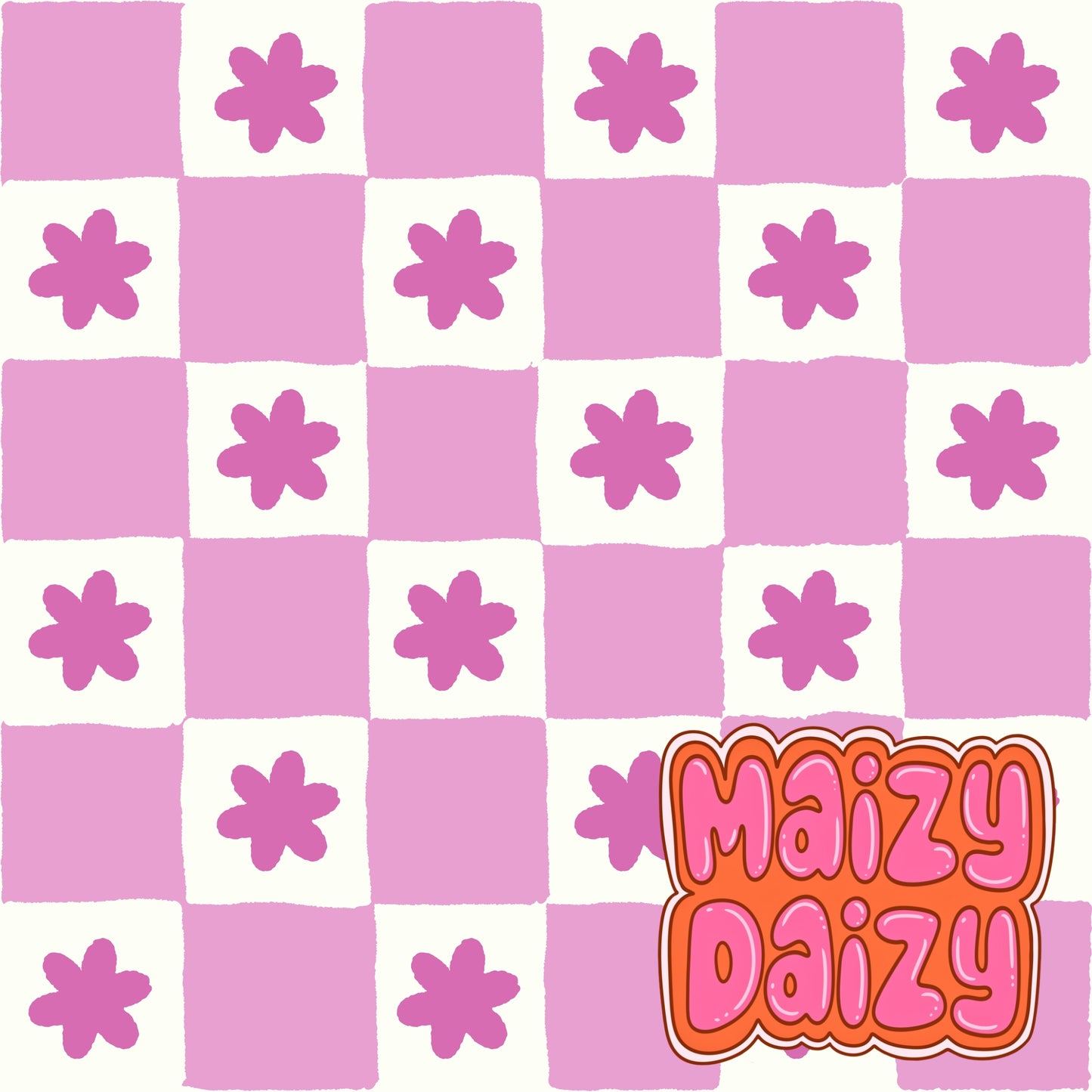 Purple flower checks