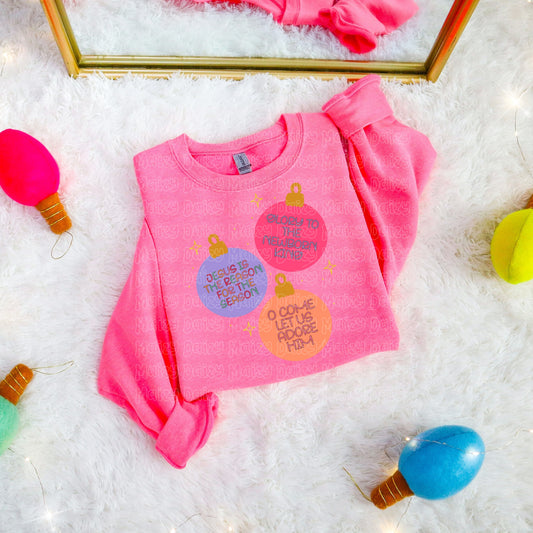 Pink ornaments