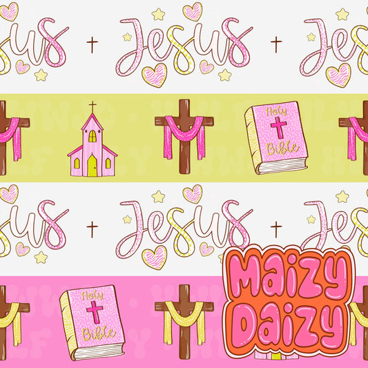 Girly stripes pink/yellow